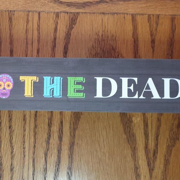 Day Of The Dead Sticker Books & Wood Block Decor Dia De Los Muertos Sugar Skull - Picture 6 of 9